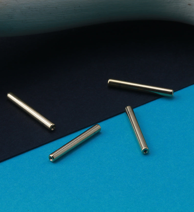 24kt Gold PVD Titanium Threadless Bar