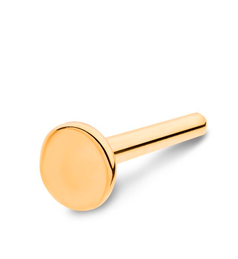 24kt Gold PVD 16G Titanium Threadless Labret (Back Only)