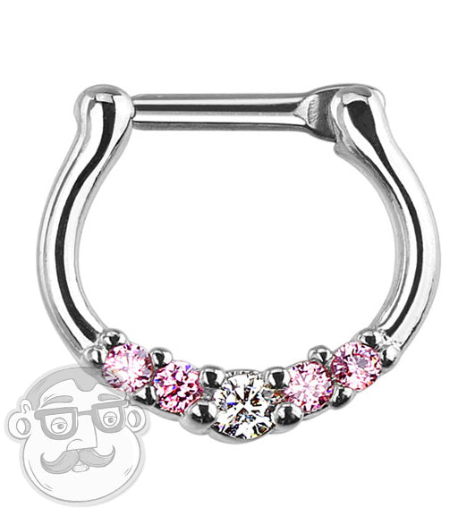 Pink Diamond Septum Clicker