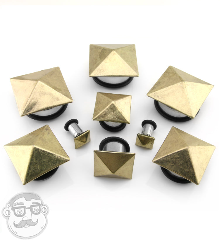 Polyhedra Single Flare Steel Plugs