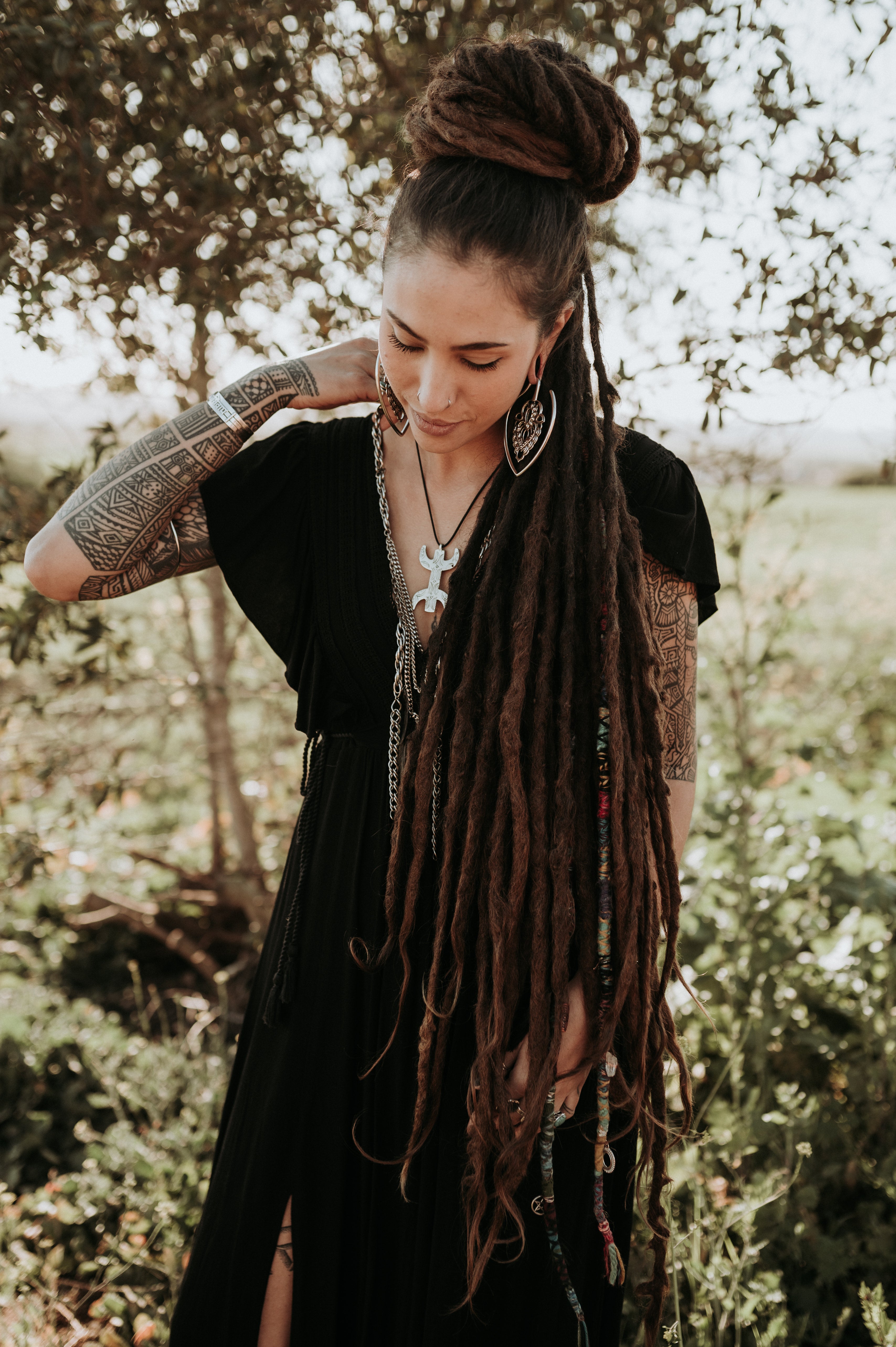 Ornate Teardrop White Brass Ear Weights