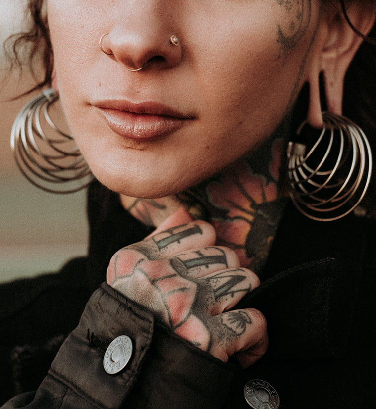 Multi Hoop White Brass Hangers