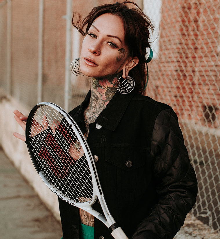 Multi Hoop White Brass Hangers