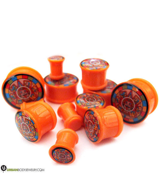 Orange Aztec Plugs