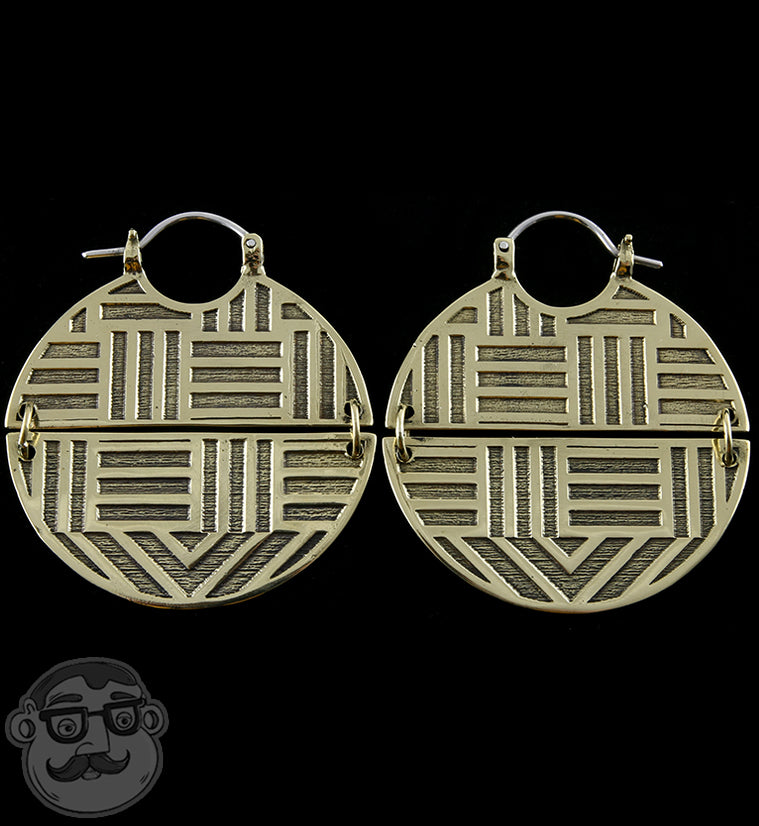 Acute Brass Earrings / Weights