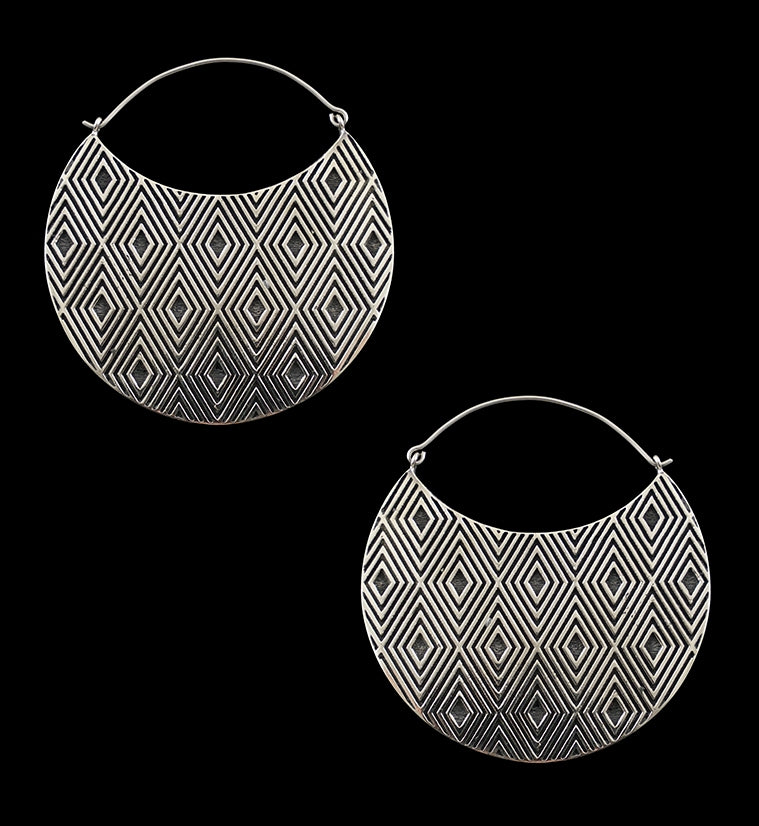 Silver Allotrope Titanium Hangers / Earrings