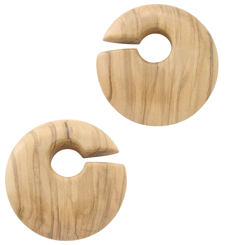 Annular Hoop Olive Wooden Hangers