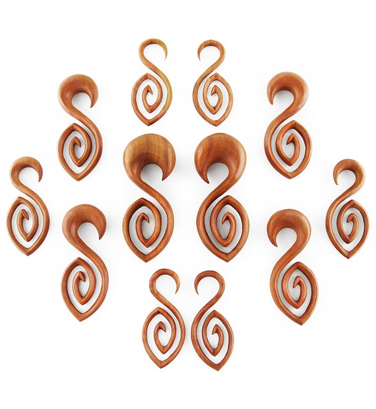 Arch Wooden Spiral Hangers