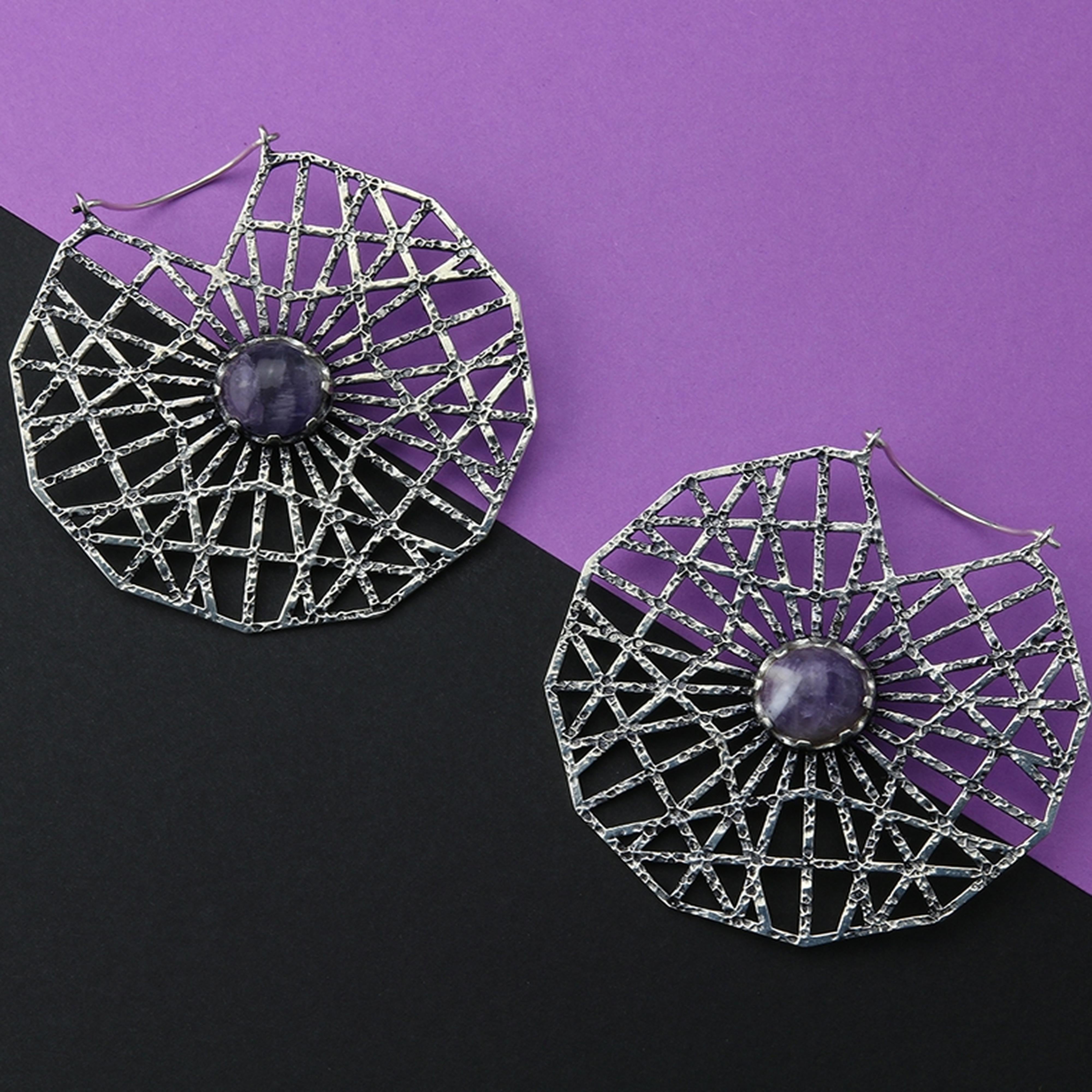 Amethyst Arenaceous Earrings / Weights