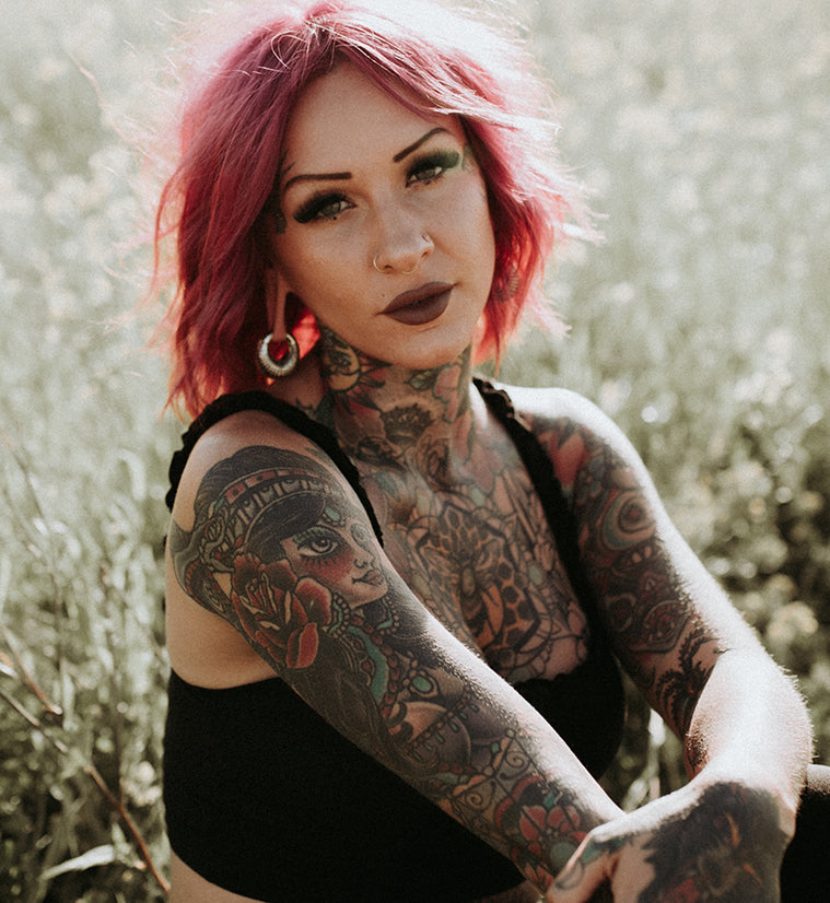 Atom Ring White Brass Hinged Ear Weights