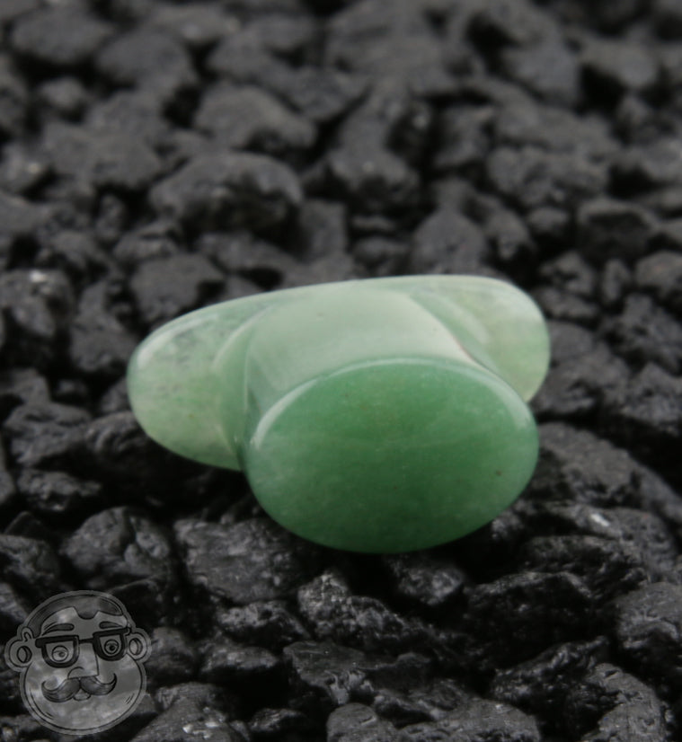 Aventurine Stone Oval Labret Plug