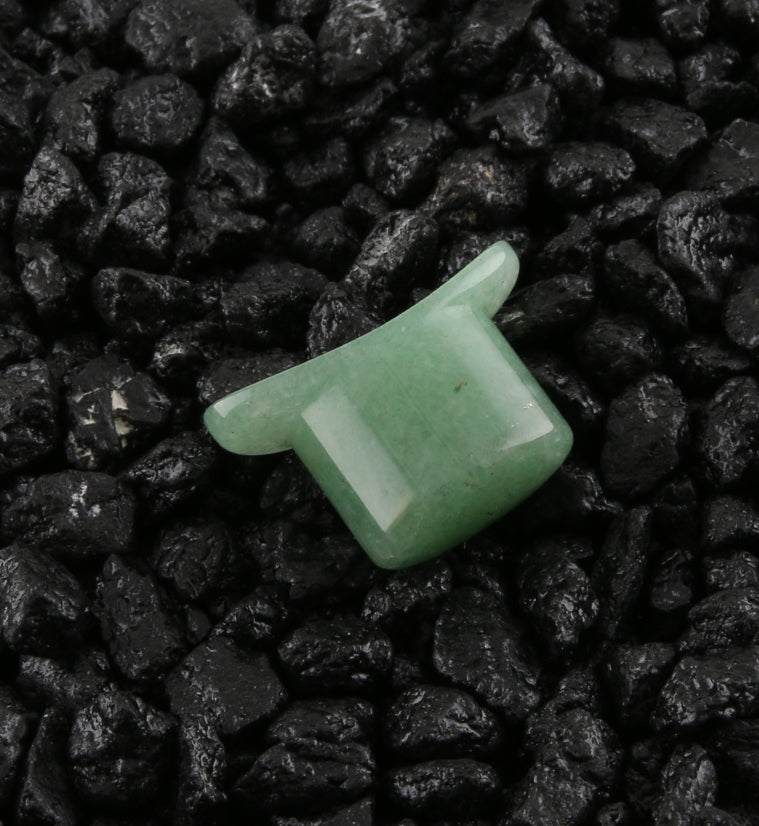 Aventurine Stone Oval Labret Plug