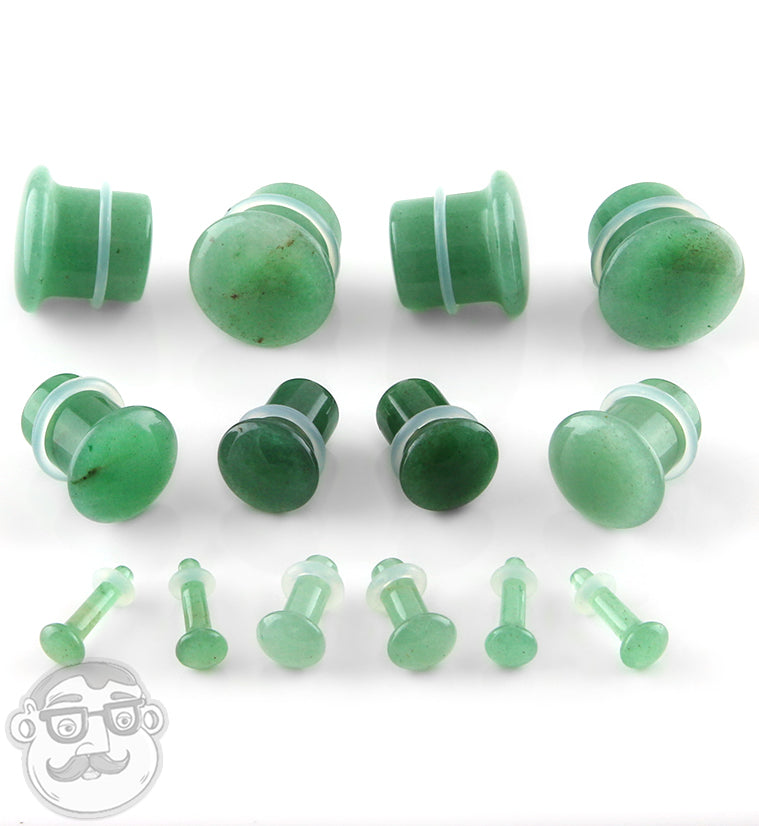 Aventurine Single Flare Stone Plugs