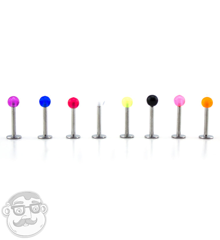 U.V Color Ball Lip Ring