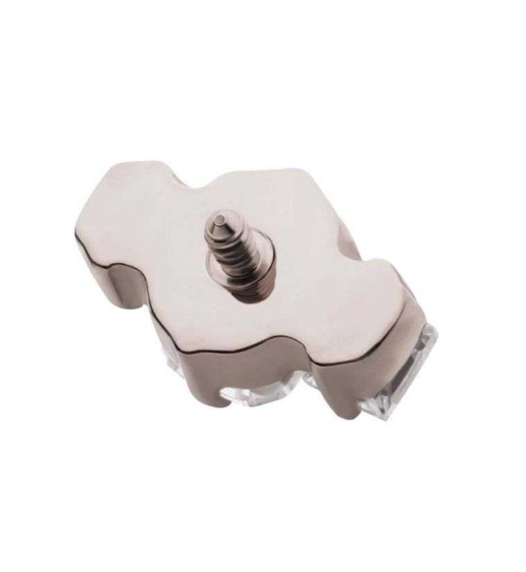 Baronial CZ Internally Threaded Titanium Top