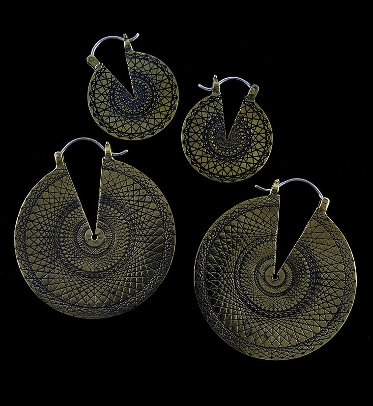 Baroque Brass Ear Weights