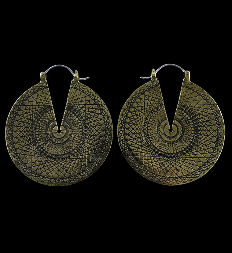 Baroque Brass Ear Weights