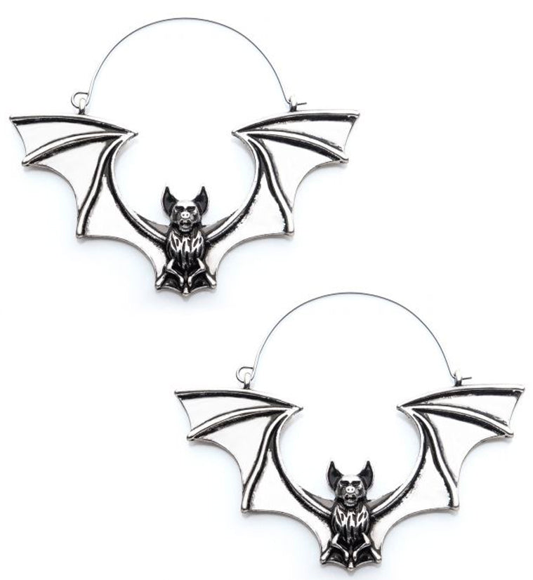 Bat Wings Plug Hoops
