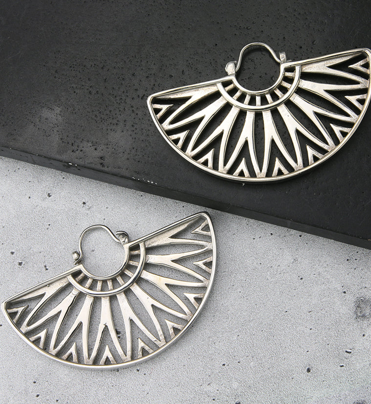 Beam White Brass Hangers - Earrings