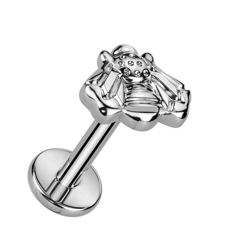 Bee Titanium Internally Threaded Labret