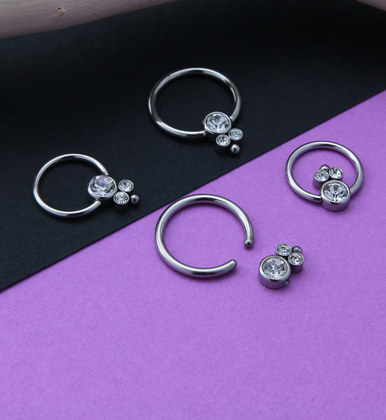 Bevy CZ Captive Ring