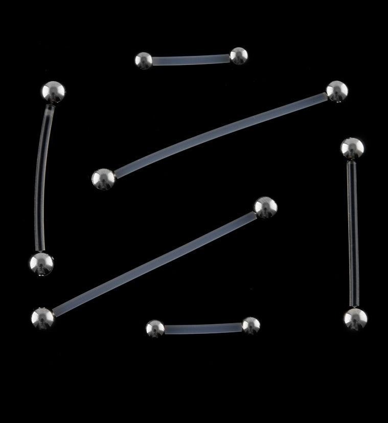 Metal Barbell Retainer Surgical Steel Septum Piercing Retainer Gauges Available 14g main image 0