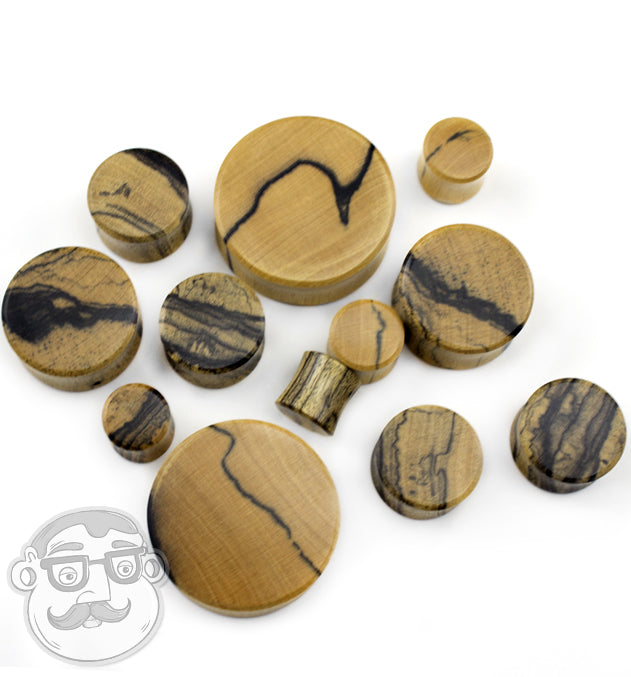 Black & White Ebony Wood Plugs