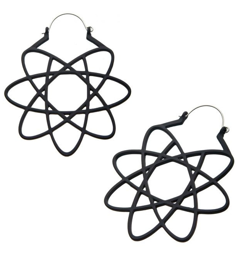 20G Black Atomic Plug Hoops