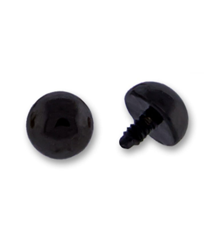 Black Titanium Dome Threaded End