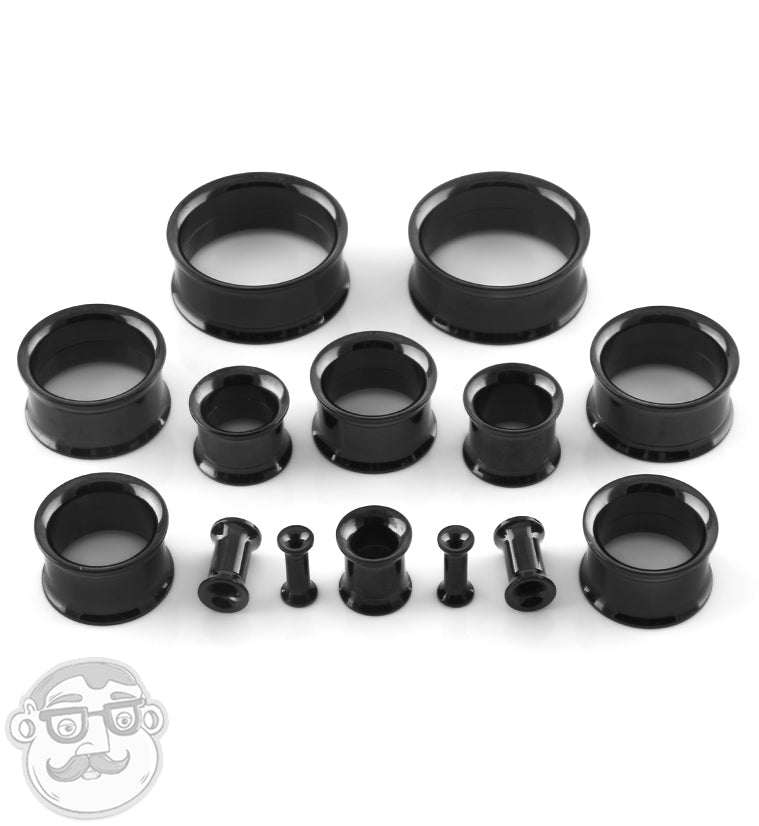 Black Internally Threaded Tunnel Plugs