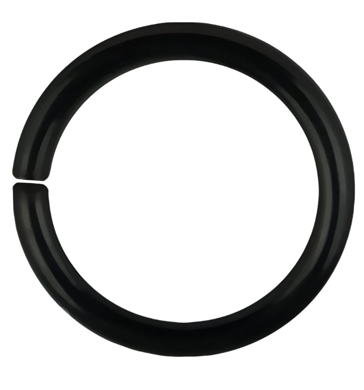 16G Black Niobium Seamless Ring