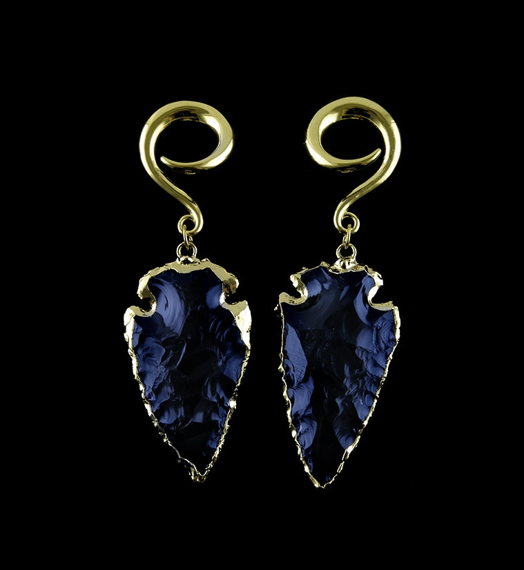 Black & Gold Arrowhead Hangers