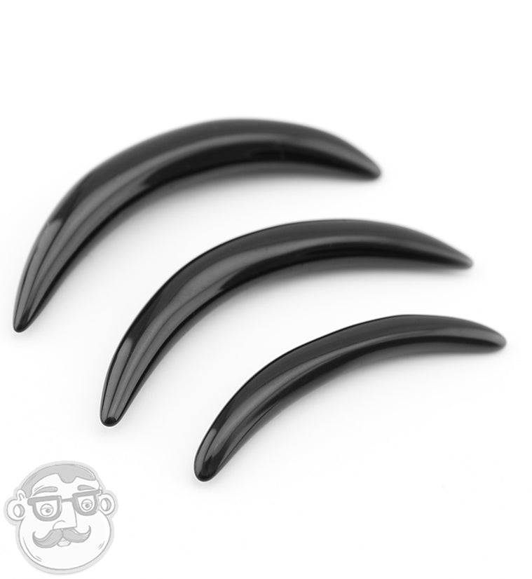 Black Obsidian Stone Septum Tusk