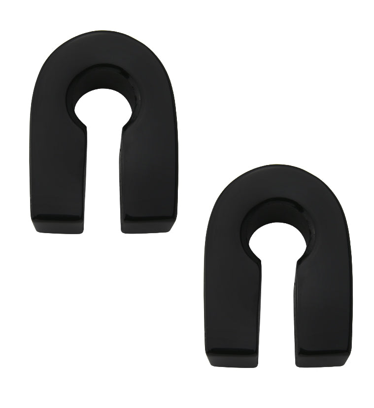 Black Obsidian Stone Key Square Ear Weights