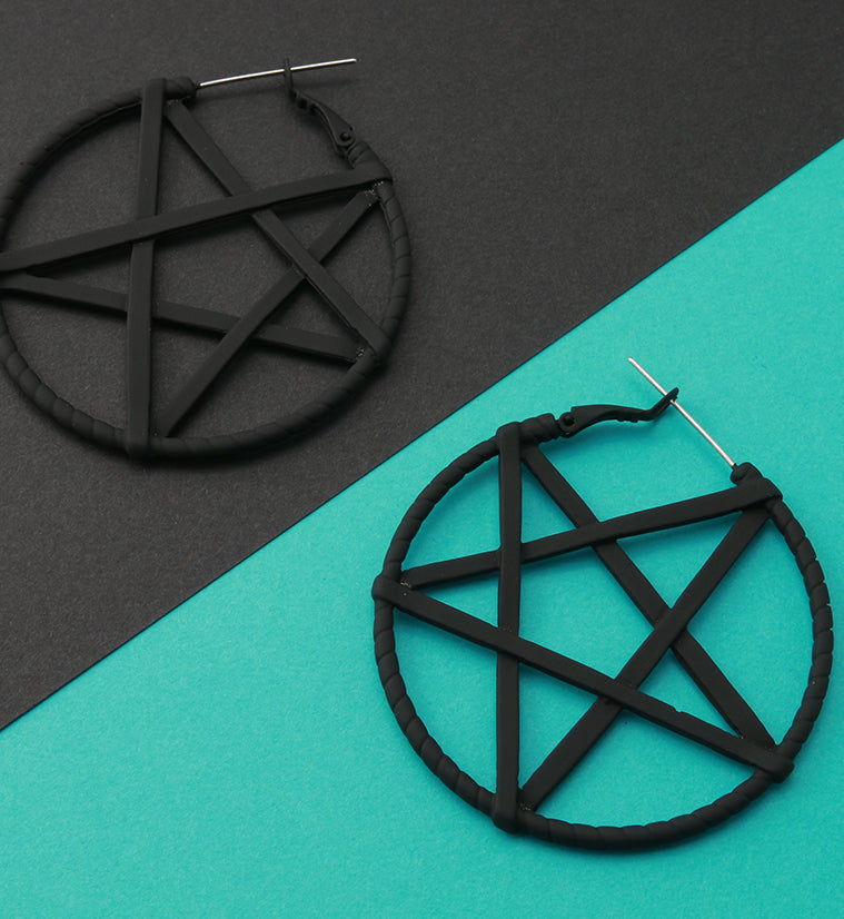 Pentagram Plug Hoops