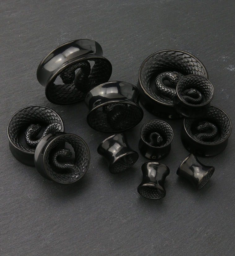 Black PVD Snake Stainless Steel Tunnels