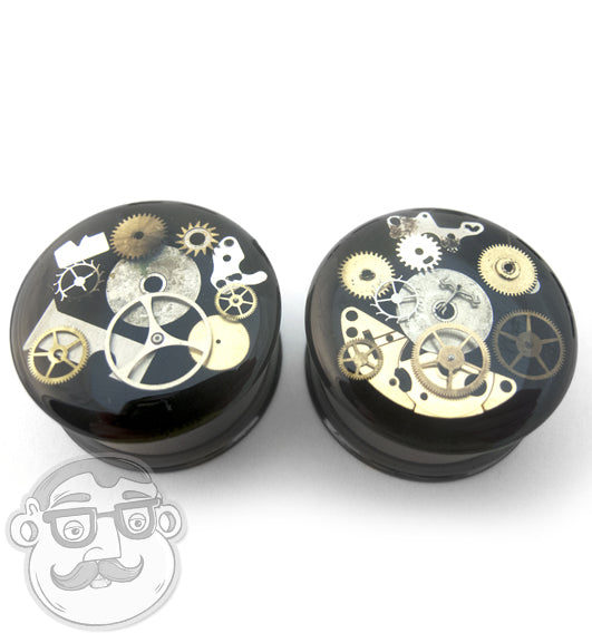 Black Steampunk Gauges