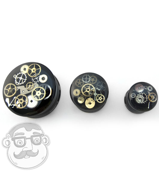 Black Steampunk Plugs