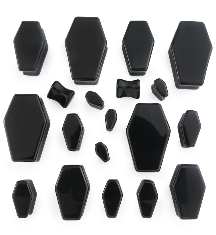 Obsidian Stone Coffin Plugs