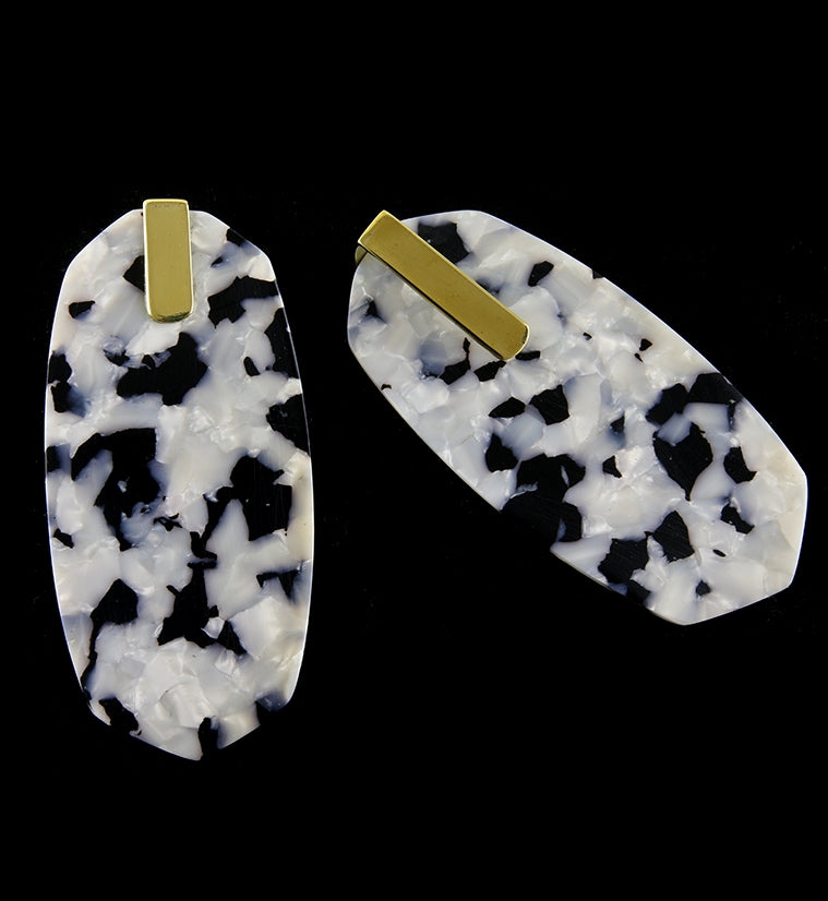 Oblate Black & White Fructose Hangers