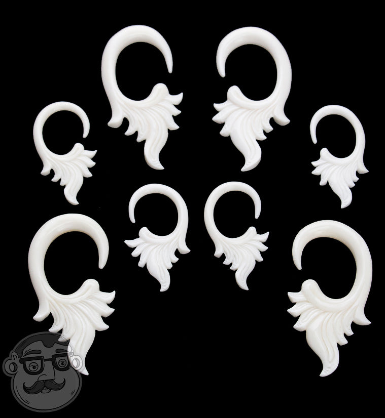 White Blossom Bone Hangers
