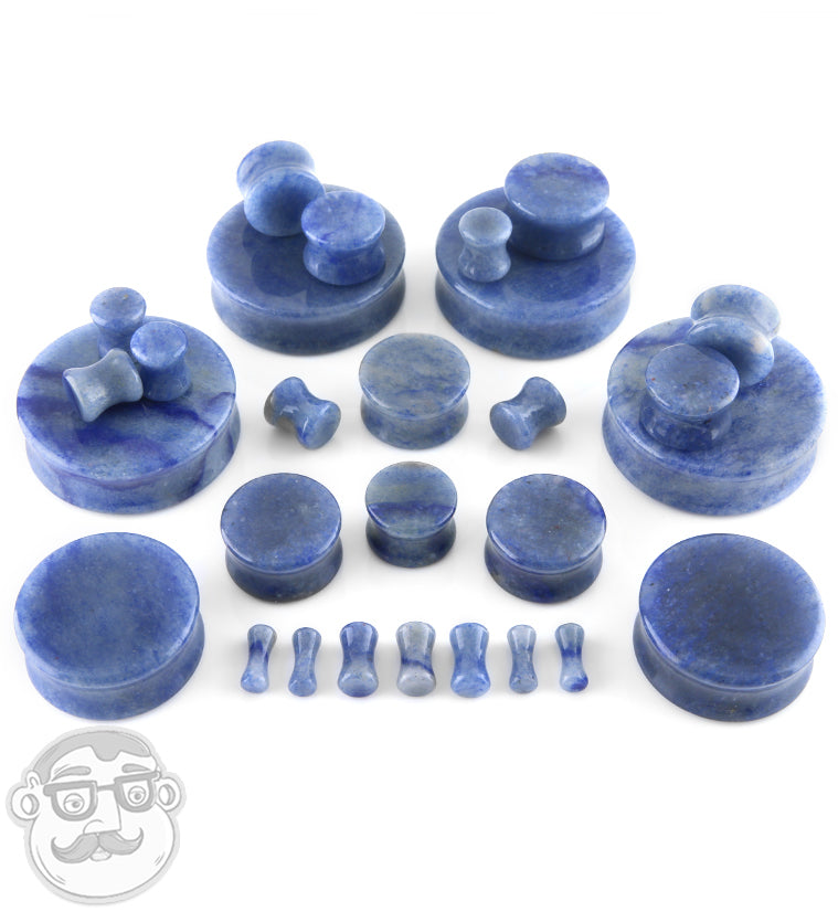 Blue Aventurine Stone Plugs