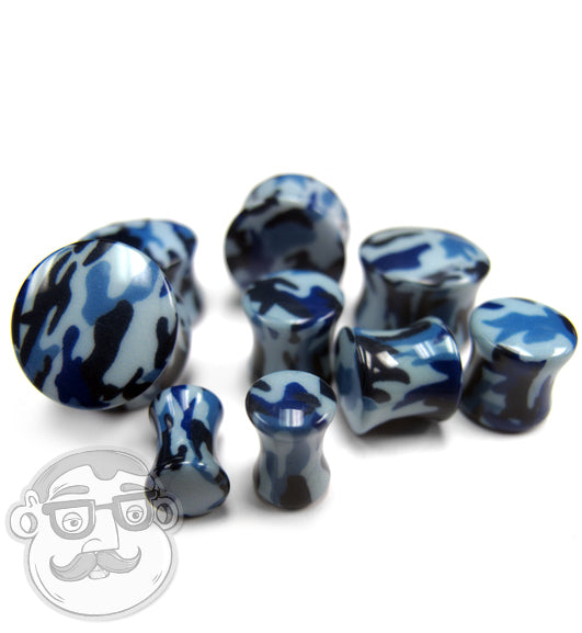 Blue Camouflage Plugs