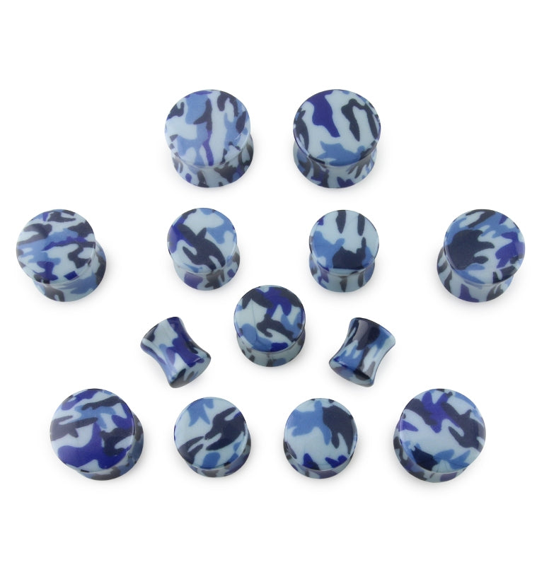 Blue Camouflage Plugs