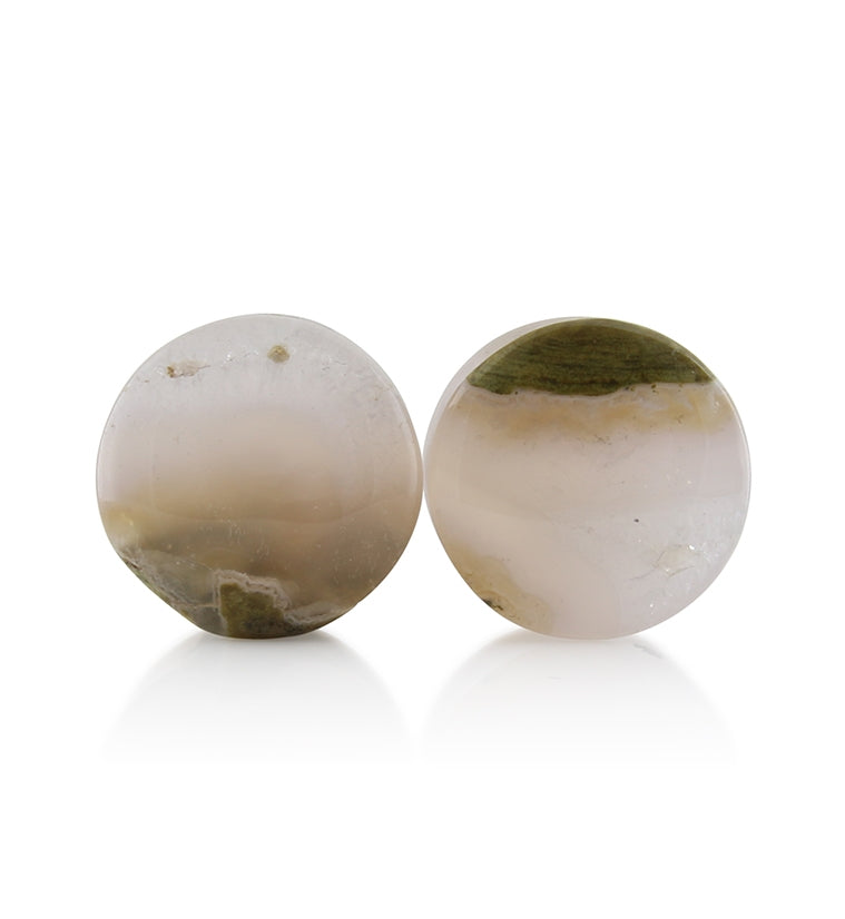 Blue Forest Petrified Wood Plugs 5/8 inch (16mm) Version 1