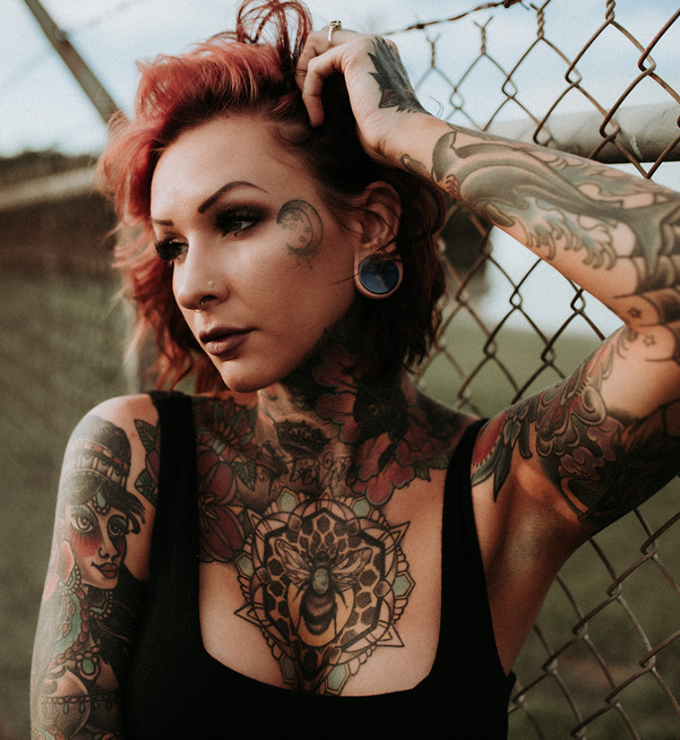 Ocean Blue Glass Plugs