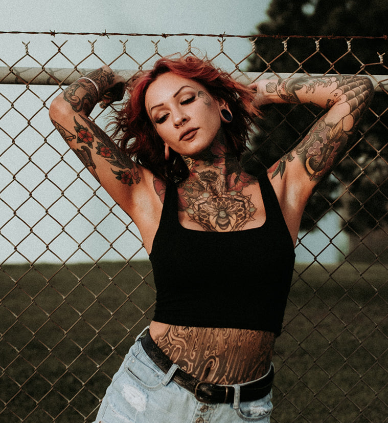 Ocean Blue Glass Plugs