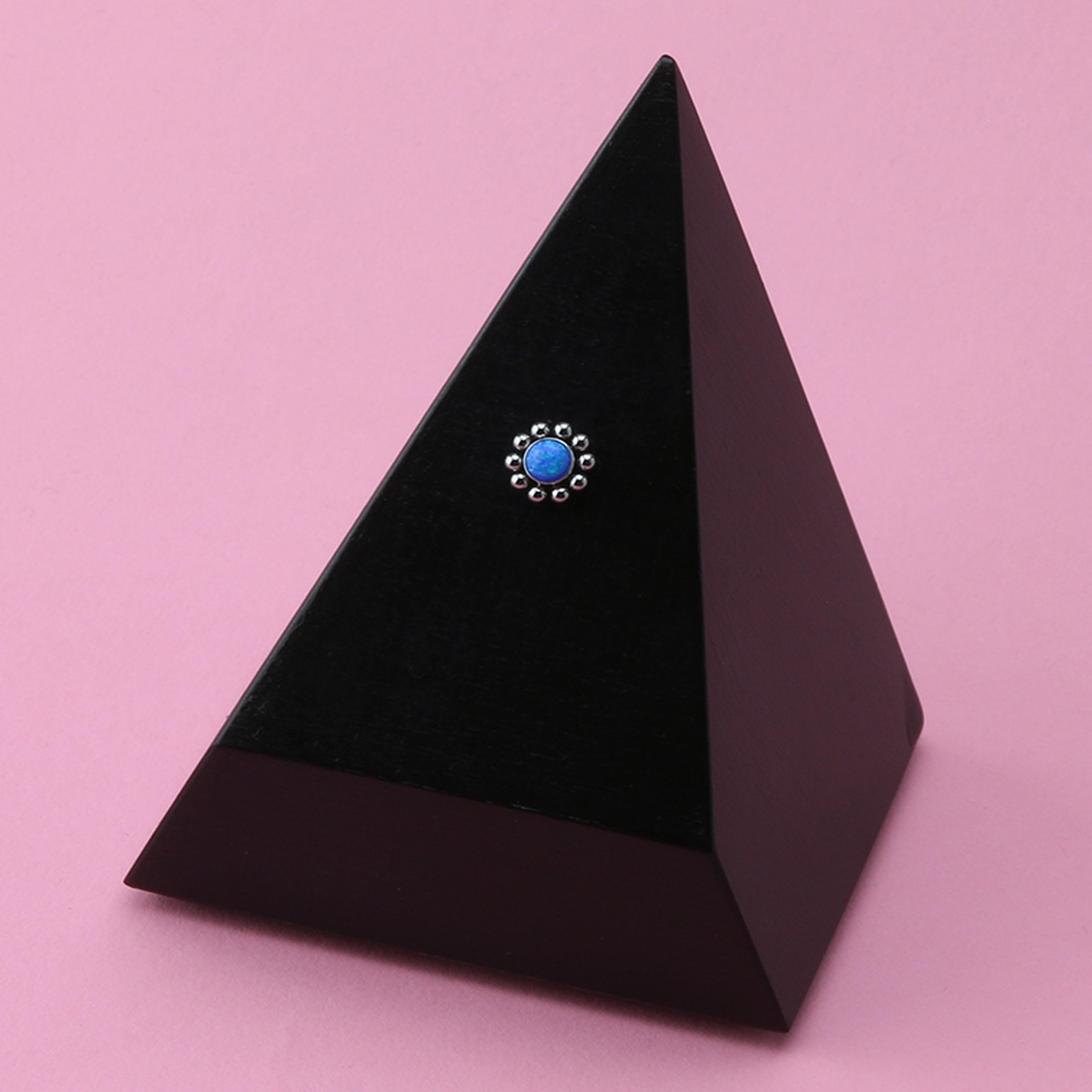 Blue Opalite Verge Titanium Threadless Top