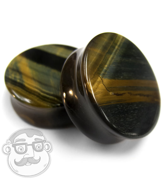 Blue Tiger Eye Plugs