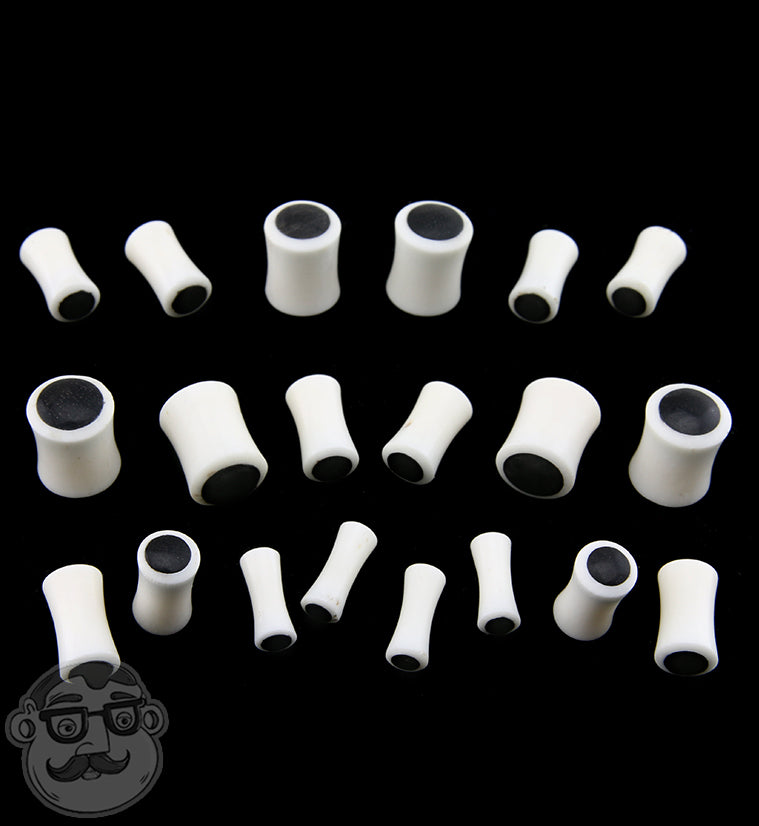 Bone Plugs with Areng Wood Inlay